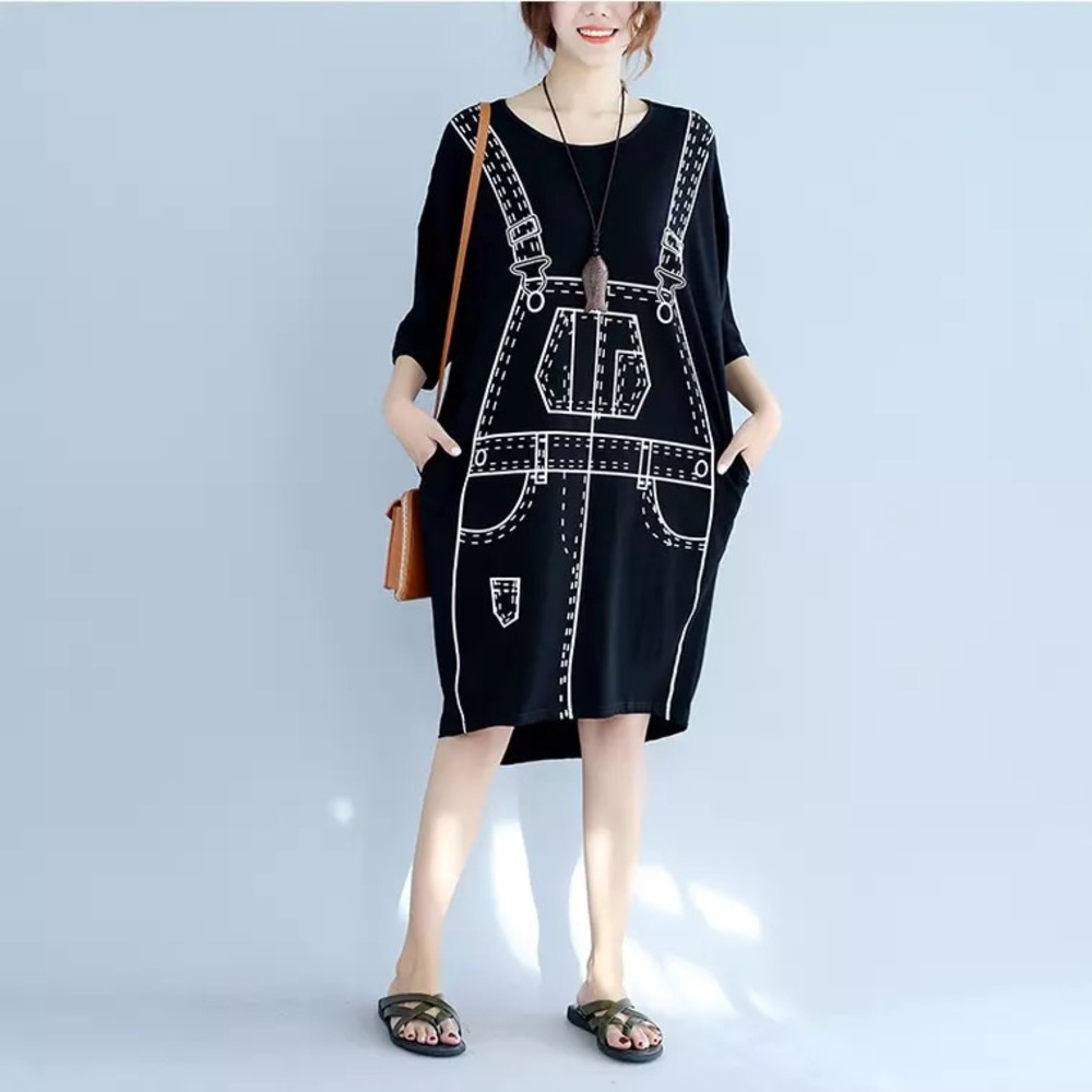 Cotton Midi Dress / Oversized Shirt - NWT